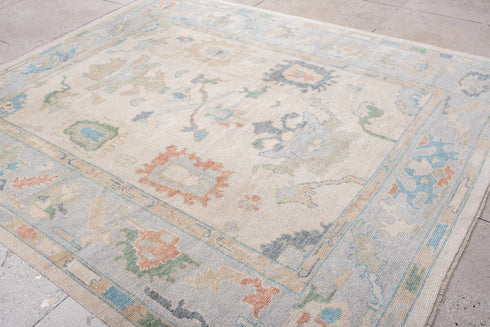 Vintage Oushak Area Rug (8' x 9')